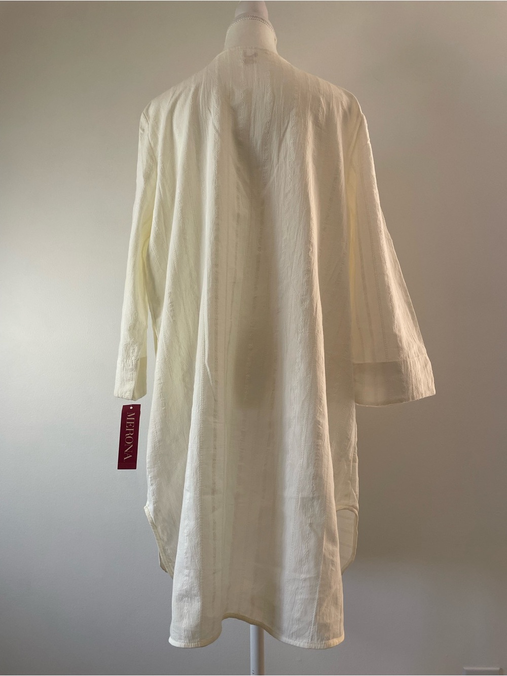 NEW Swim Coverup Cream 100% Cotton Merona Women’s XL - Picture 10 of 10